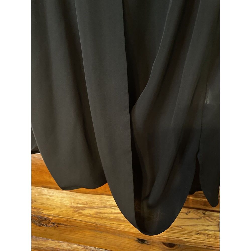 Michael Kors Semi-Sheer Sleeveless Cross Front Black Blouse‎ Size XS - Picture 3 of 5